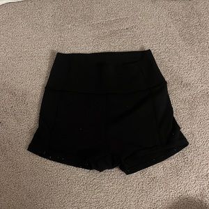 lululemon black biker shorts 2 inch